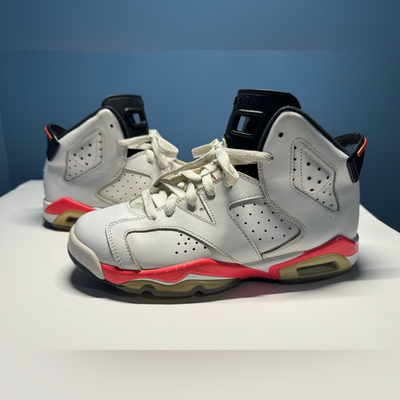 Jordan Other - Air Jordan 6 retro white infrared sneakers, 6Y